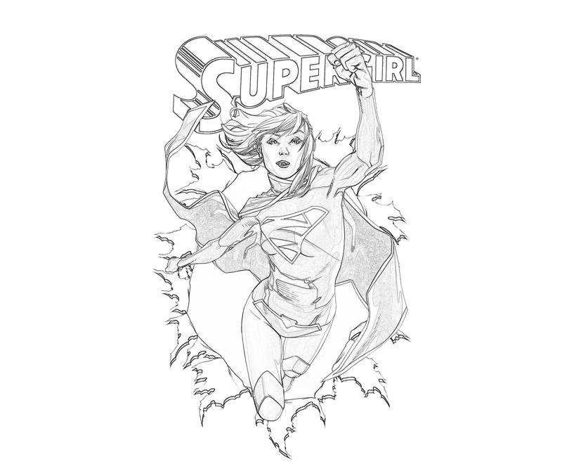 Coloring page: Supergirl (Superheroes) #83932 - Free Printable Coloring Pages