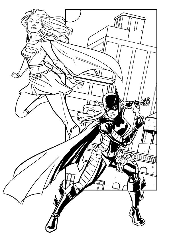 Coloring page: Supergirl (Superheroes) #83939 - Free Printable Coloring Pages