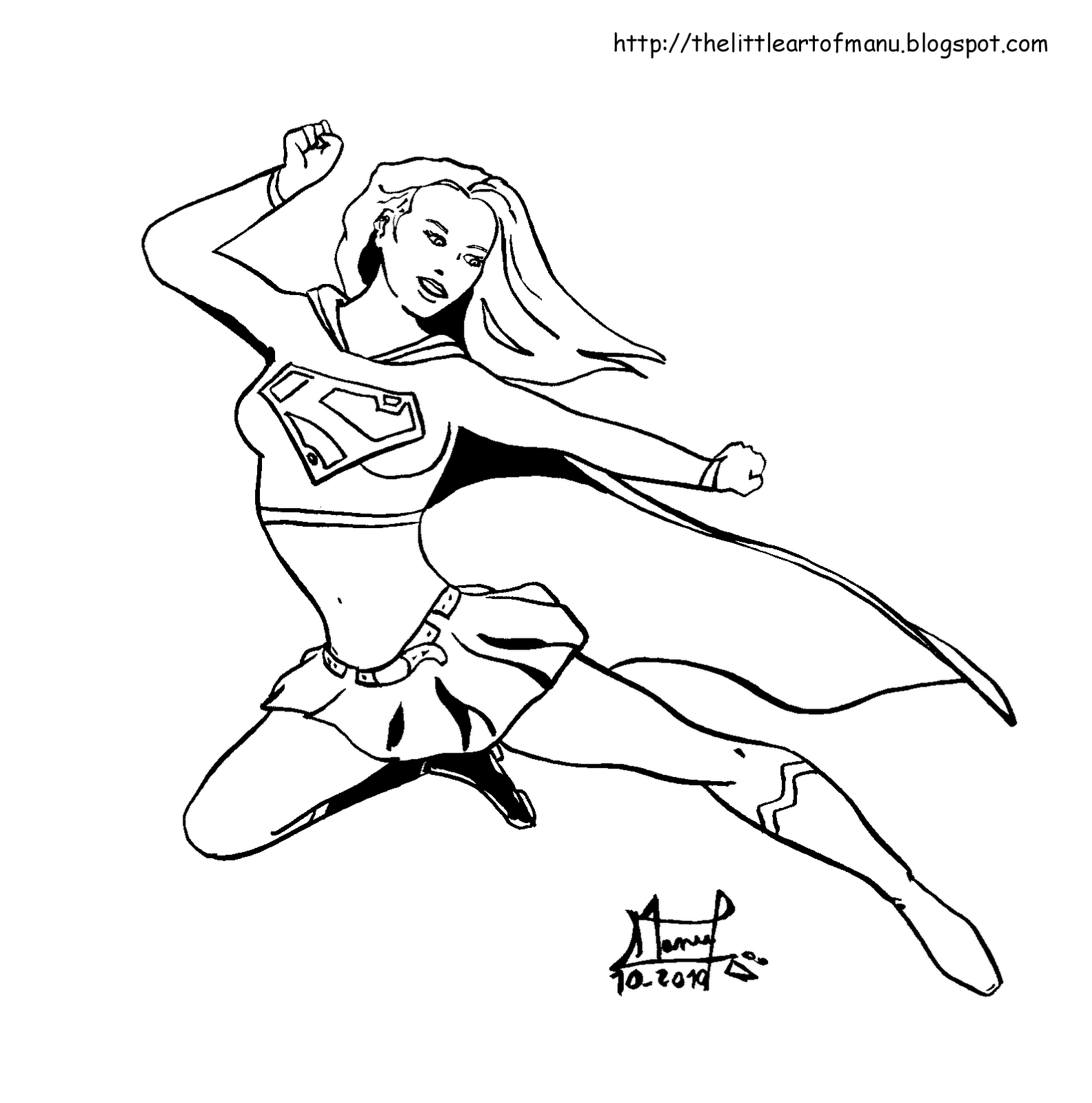 supergirl-18-superheroes-printable-coloring-pages