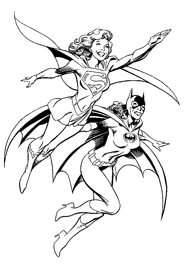 Coloring page: Supergirl (Superheroes) #83966 - Free Printable Coloring Pages