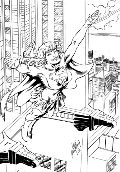 Coloring page: Supergirl (Superheroes) #83982 - Free Printable Coloring Pages