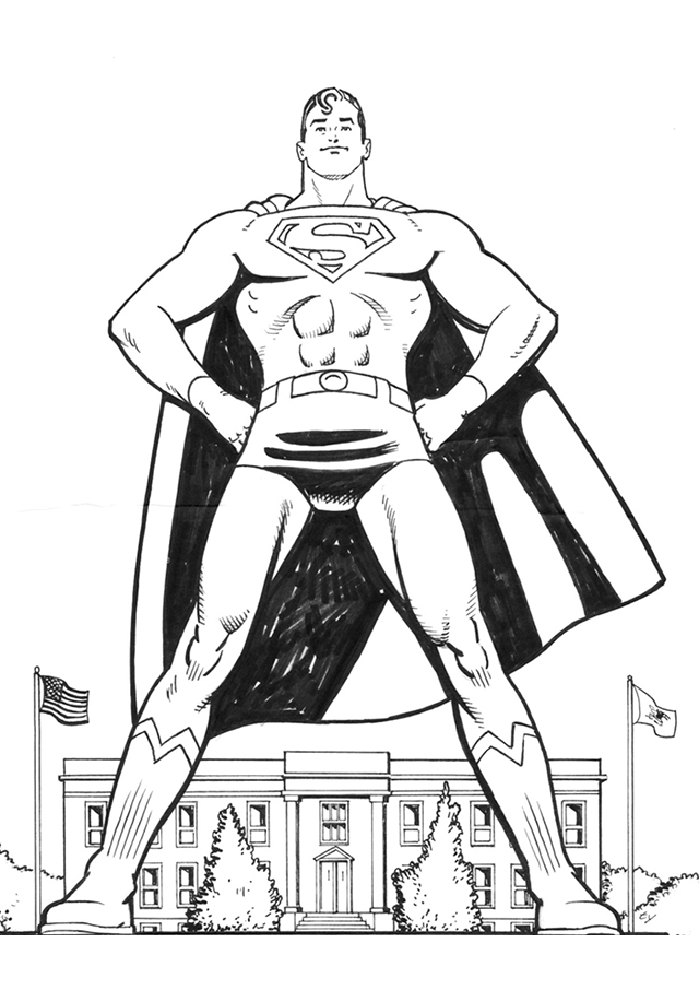 Coloring page: Superman (Superheroes) #83612 - Free Printable Coloring Pages