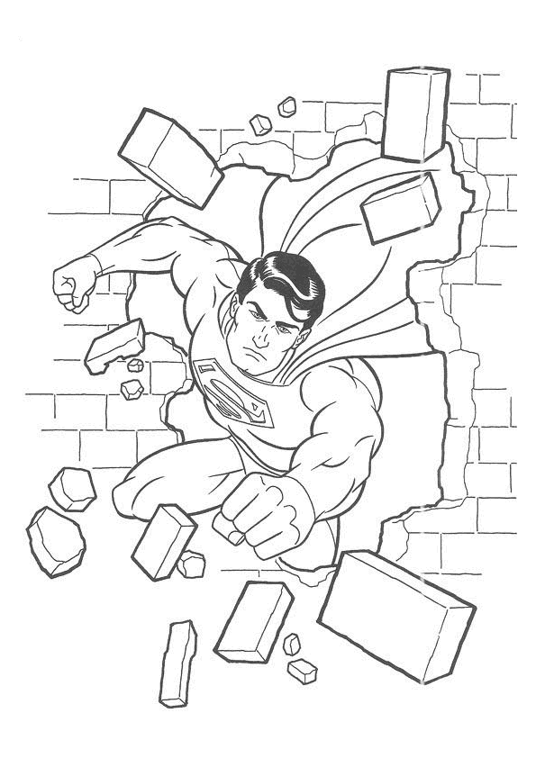 Coloring page: Superman (Superheroes) #83616 - Free Printable Coloring Pages
