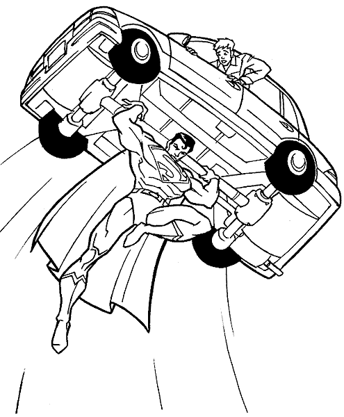 Coloring page: Superman (Superheroes) #83617 - Free Printable Coloring Pages