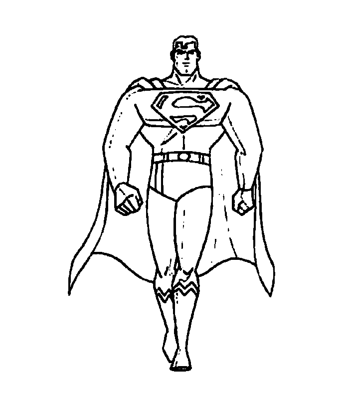 Drawing Superman #83619 (Superheroes) – Printable coloring pages