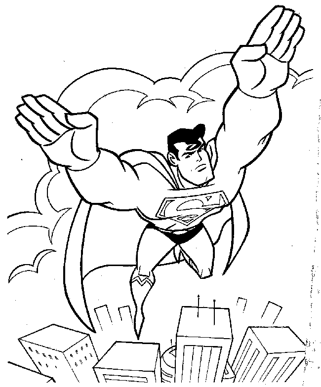 Coloring page: Superman (Superheroes) #83624 - Free Printable Coloring Pages