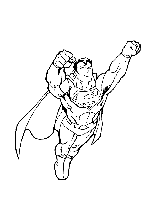 Coloring page: Superman (Superheroes) #83627 - Free Printable Coloring Pages
