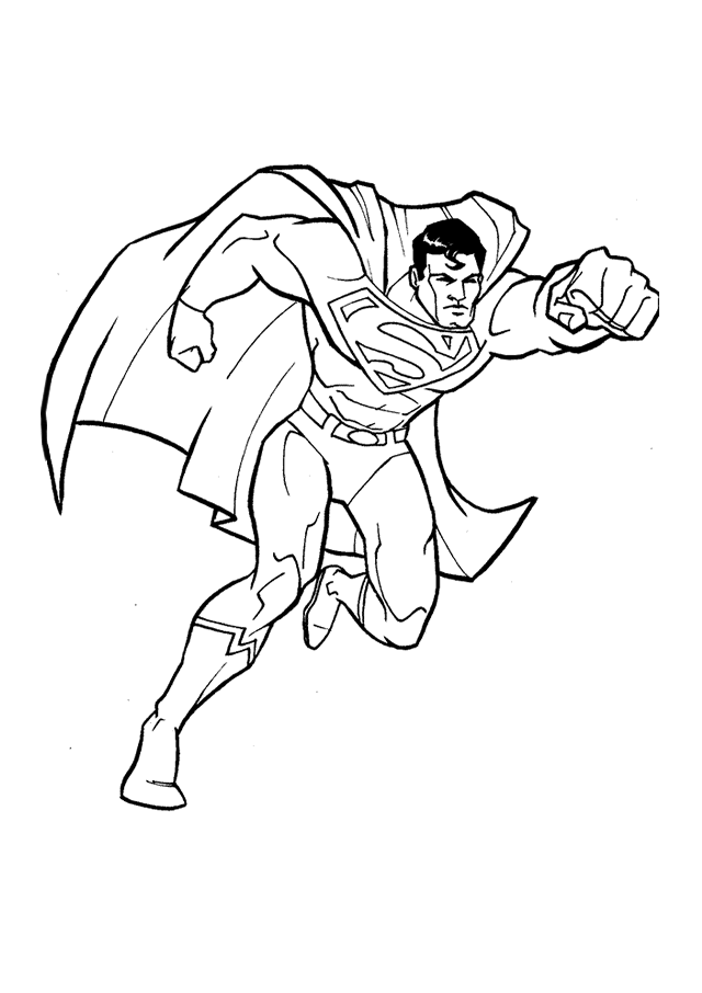 free coloring pages of superman