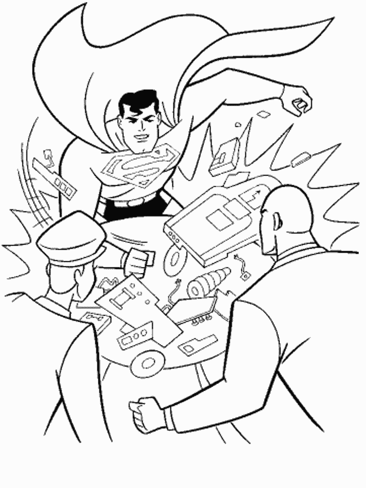 Coloring page: Superman (Superheroes) #83632 - Free Printable Coloring Pages