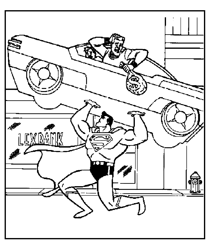Coloring page: Superman (Superheroes) #83634 - Free Printable Coloring Pages