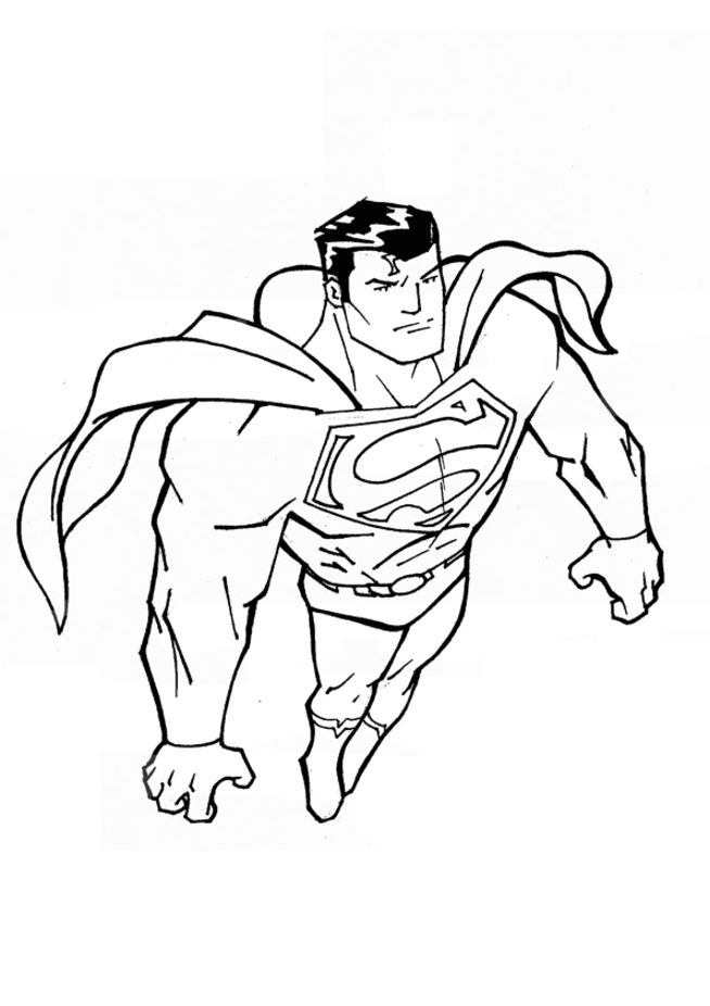 Coloring page: Superman (Superheroes) #83639 - Free Printable Coloring Pages