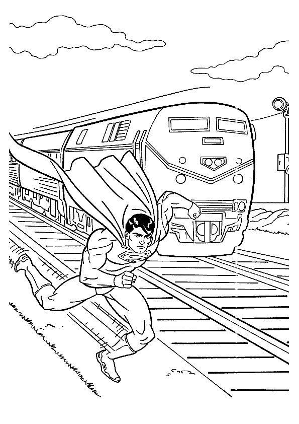 Coloring page: Superman (Superheroes) #83644 - Free Printable Coloring Pages