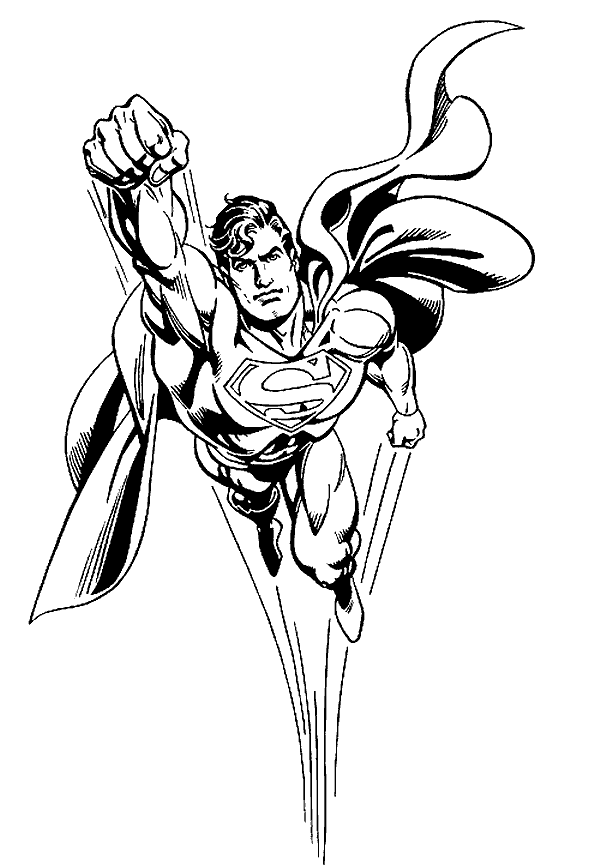 Coloring page: Superman (Superheroes) #83653 - Free Printable Coloring Pages