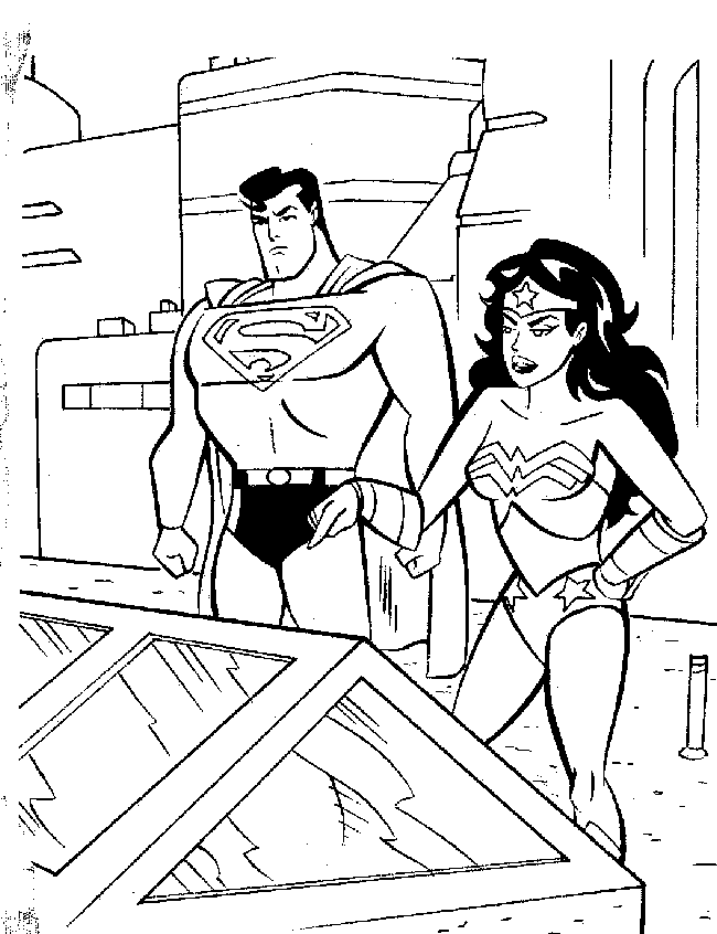 Coloring page: Superman (Superheroes) #83669 - Free Printable Coloring Pages