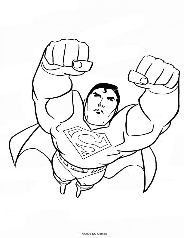 Coloring page: Superman (Superheroes) #83675 - Free Printable Coloring Pages