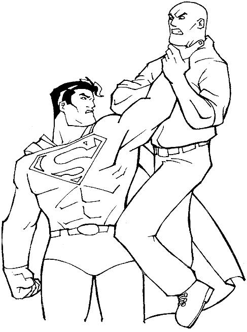 Coloring page: Superman (Superheroes) #83681 - Free Printable Coloring Pages