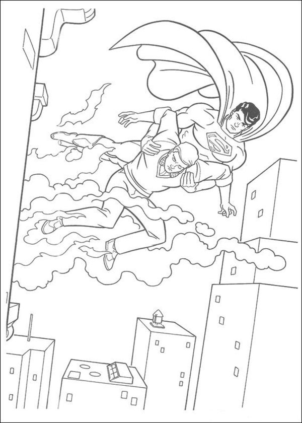 Coloring page: Superman (Superheroes) #83692 - Free Printable Coloring Pages