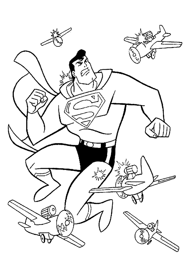 Coloring page: Superman (Superheroes) #83699 - Free Printable Coloring Pages