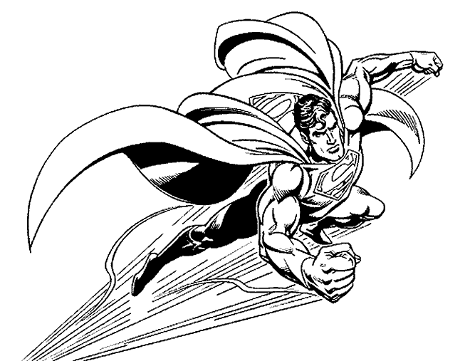 Coloring page: Superman (Superheroes) #83703 - Free Printable Coloring Pages