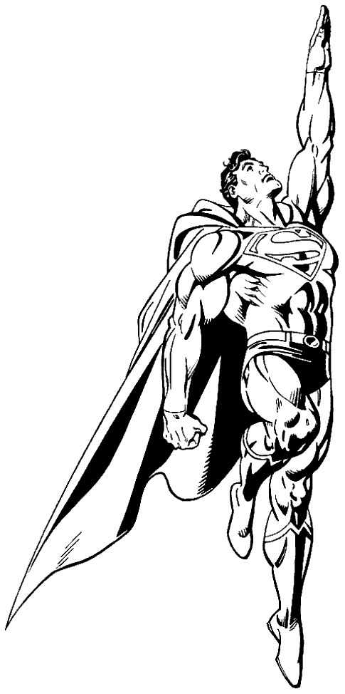 Coloring page: Superman (Superheroes) #83709 - Free Printable Coloring Pages