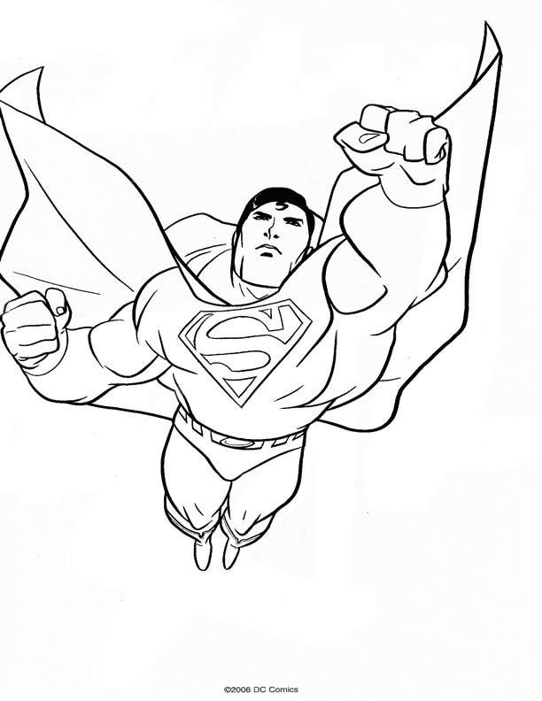 Drawing Superman #83716 (Superheroes) – Printable coloring pages