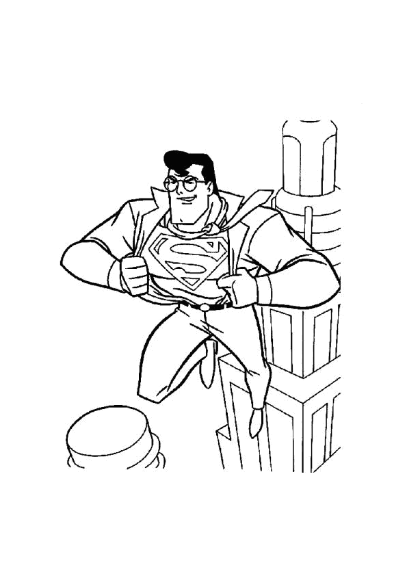 Coloring page: Superman (Superheroes) #83721 - Free Printable Coloring Pages