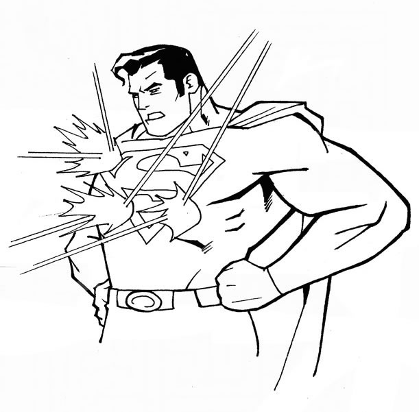 Coloring page: Superman (Superheroes) #83742 - Free Printable Coloring Pages