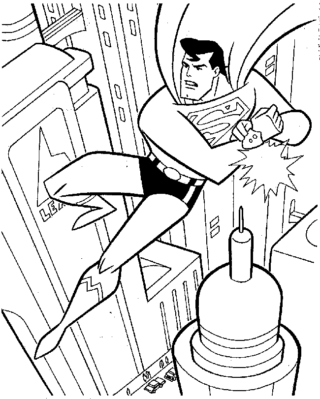 Coloring page: Superman (Superheroes) #83758 - Free Printable Coloring Pages