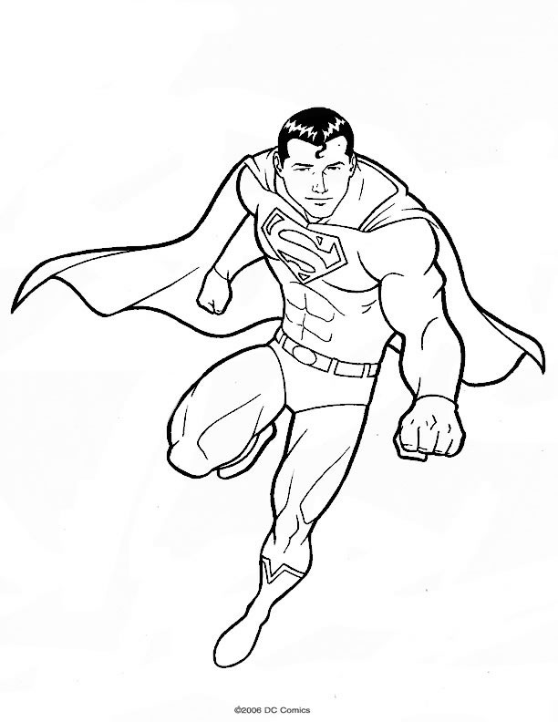 Superman 83833 Superheroes Printable Coloring Pages