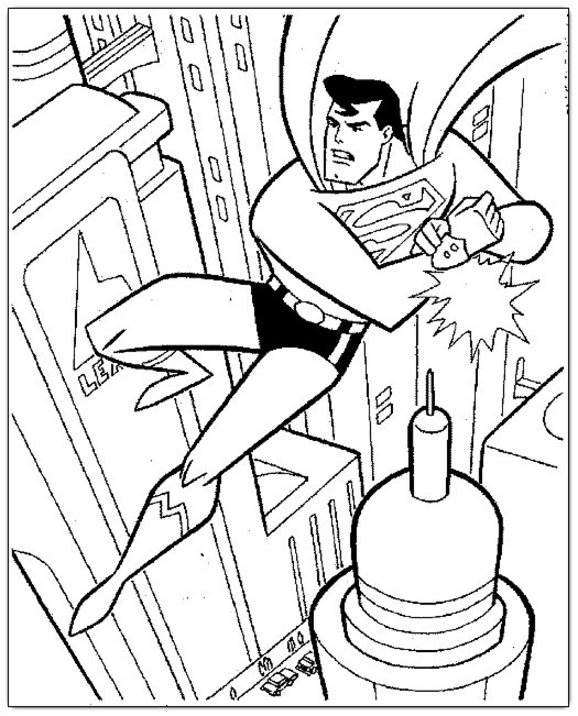 Coloring page: Superman (Superheroes) #83894 - Free Printable Coloring Pages