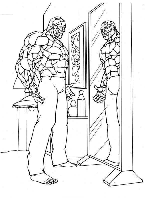 Coloring page: The Thing (Superheroes) #81975 - Free Printable Coloring Pages
