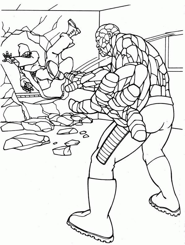 Coloring page: The Thing (Superheroes) #82013 - Free Printable Coloring Pages
