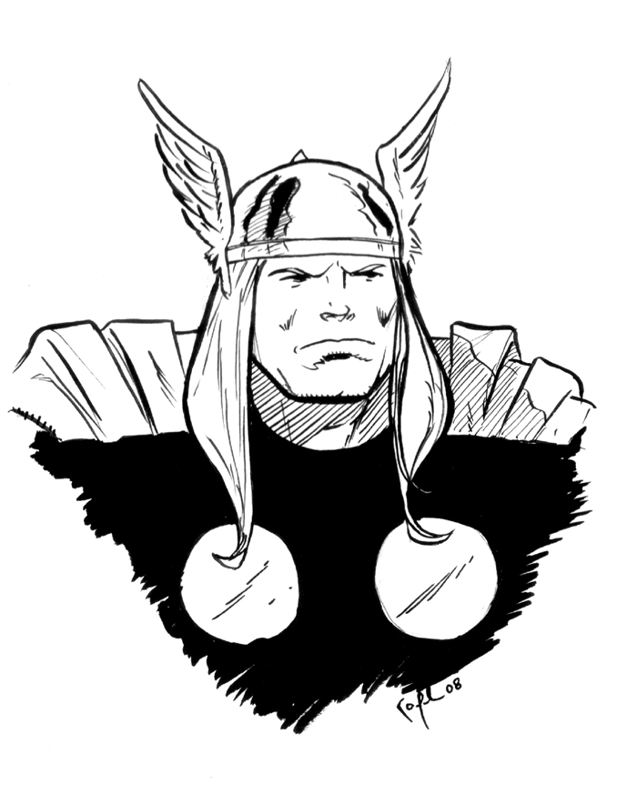 Coloring page: Thor (Superheroes) #75792 - Free Printable Coloring Pages