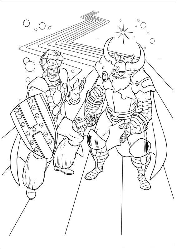 Coloring page: Thor (Superheroes) #75794 - Free Printable Coloring Pages