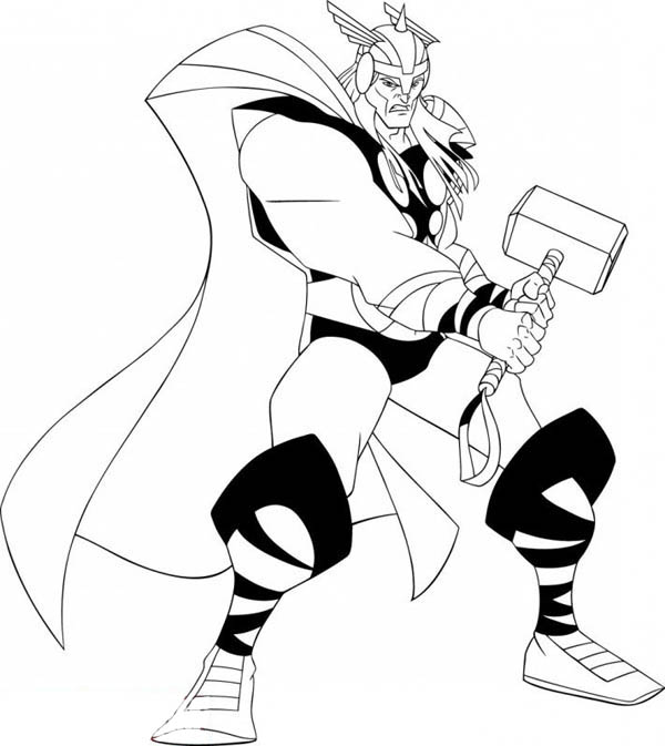Drawing Thor #75930 (Superheroes) – Printable coloring pages