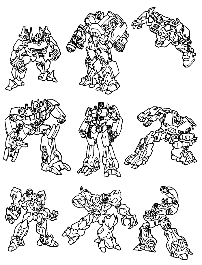 Coloring page: Transformers (Superheroes) #75083 - Free Printable Coloring Pages