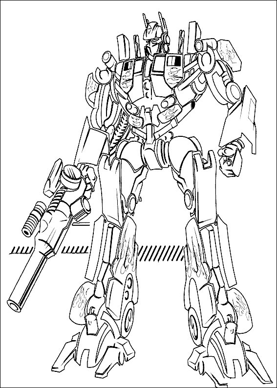 Coloring page: Transformers (Superheroes) #75084 - Free Printable Coloring Pages