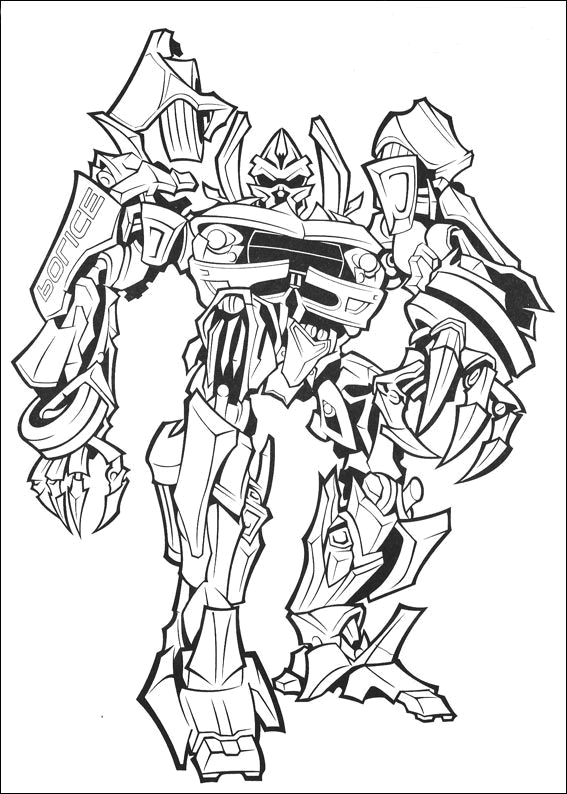 Coloring page: Transformers (Superheroes) #75091 - Free Printable Coloring Pages