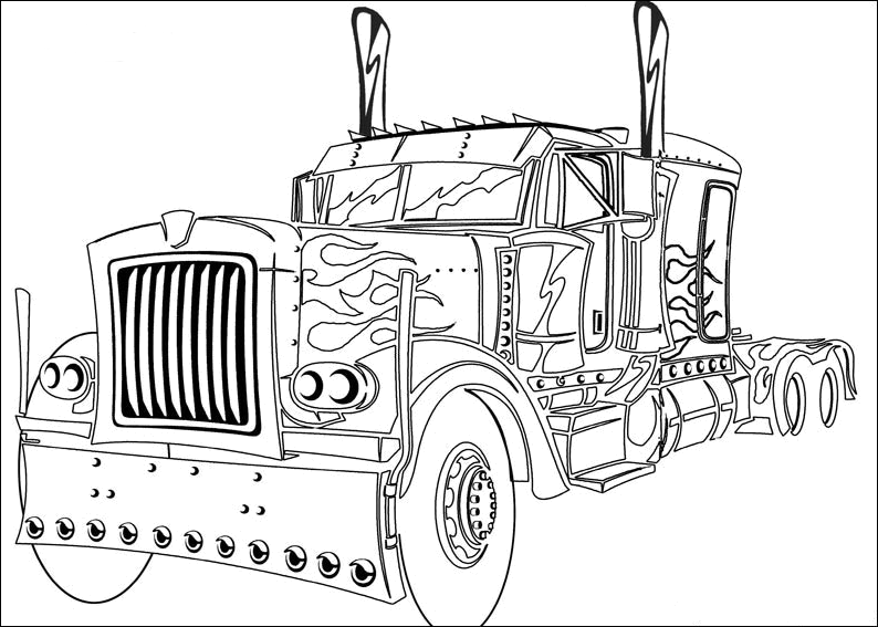 Coloring page: Transformers (Superheroes) #75113 - Free Printable Coloring Pages