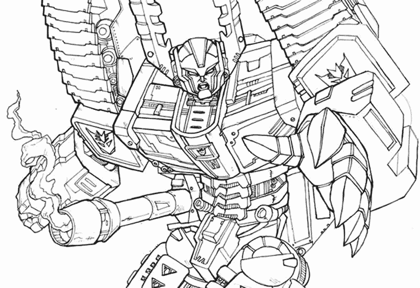 Coloring page: Transformers (Superheroes) #75145 - Free Printable Coloring Pages