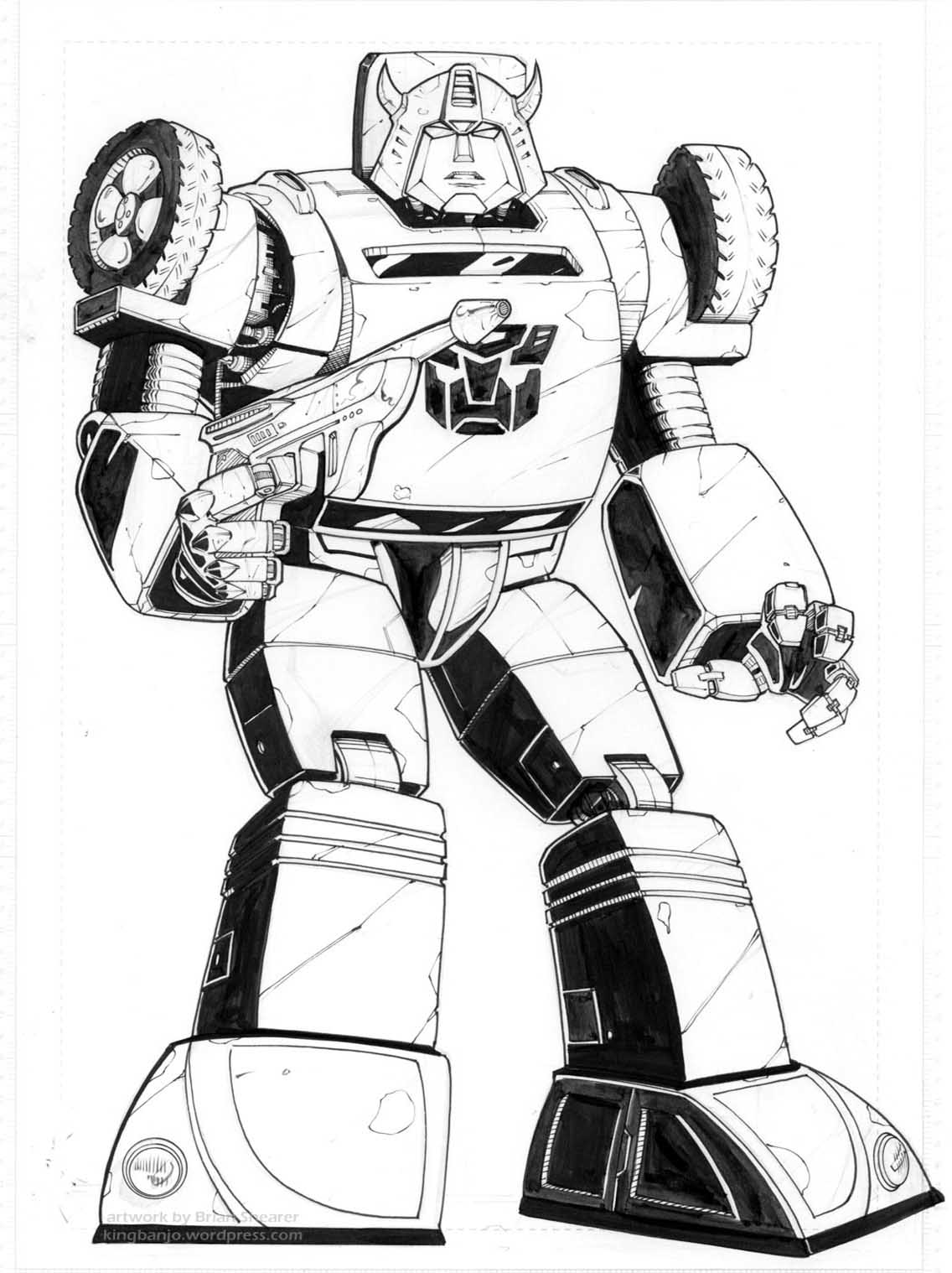 Transformers #75155 (Superheroes) – Free Printable Coloring Pages