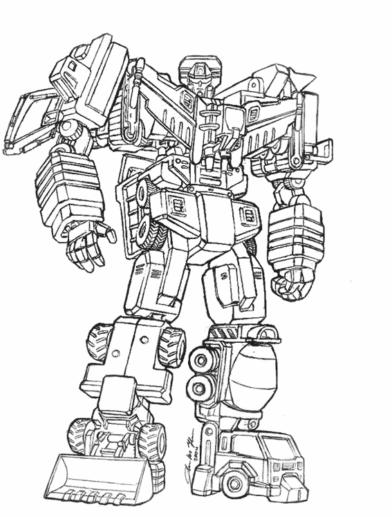 Coloring page: Transformers (Superheroes) #75167 - Free Printable Coloring Pages