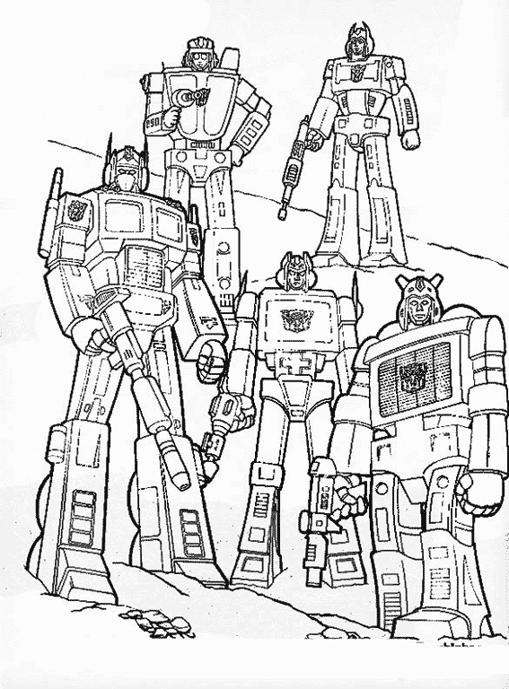 Coloring page: Transformers (Superheroes) #75204 - Free Printable Coloring Pages