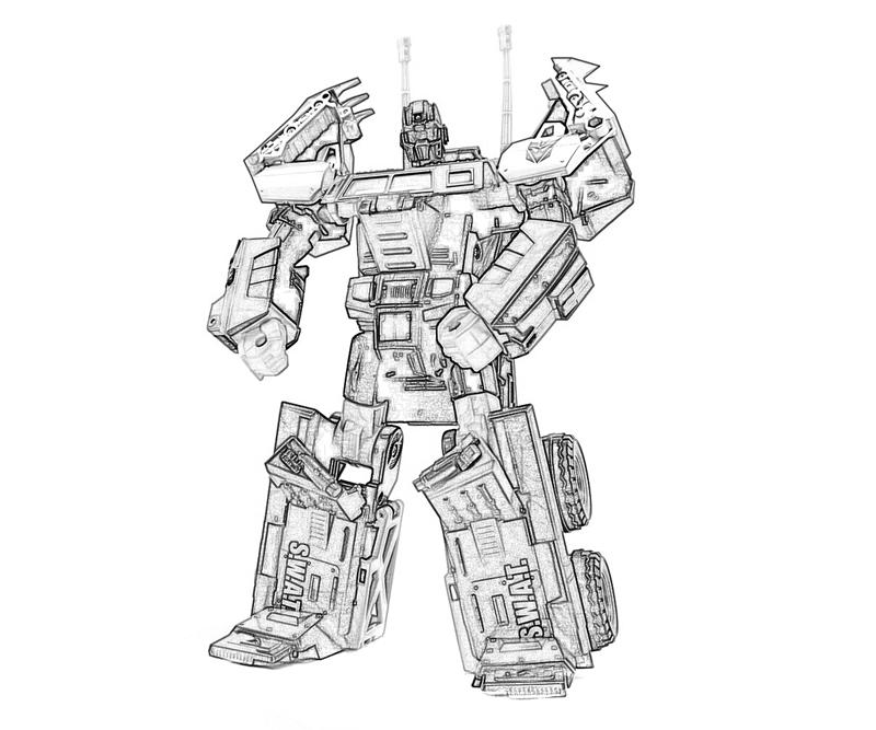 Coloring page: Transformers (Superheroes) #75243 - Free Printable Coloring Pages