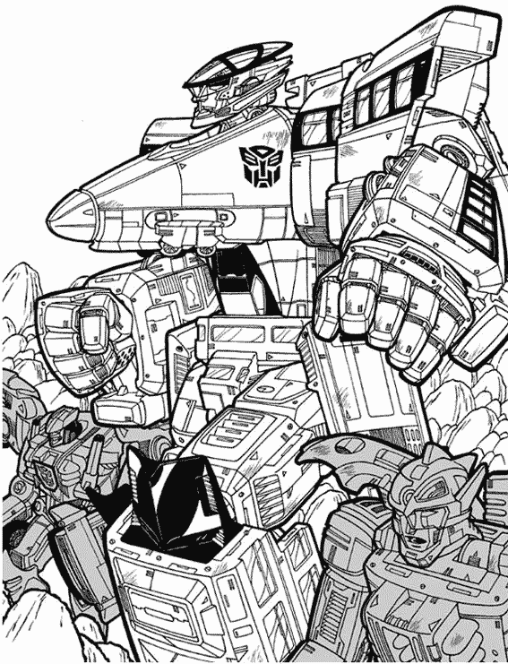 Coloring page: Transformers (Superheroes) #75290 - Free Printable Coloring Pages