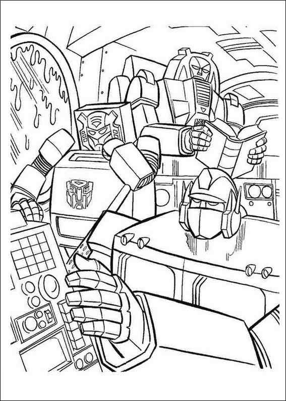 Coloring page: Transformers (Superheroes) #75341 - Free Printable Coloring Pages