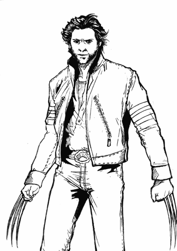 Coloring page: Wolverine (Superheroes) #74839 - Free Printable Coloring Pages