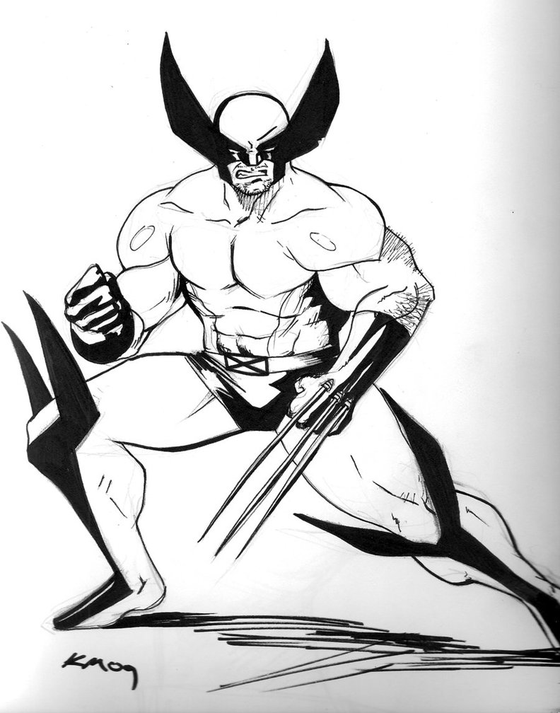 Coloring page: Wolverine (Superheroes) #74844 - Free Printable Coloring Pages