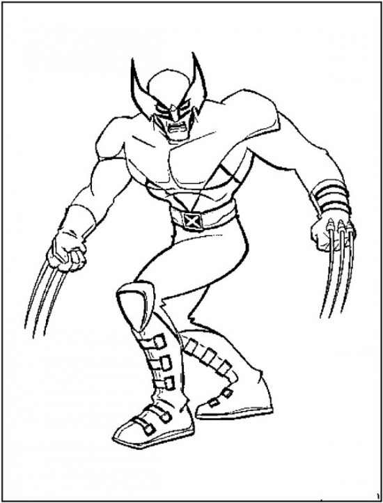 Coloring page: Wolverine (Superheroes) #74846 - Free Printable Coloring Pages