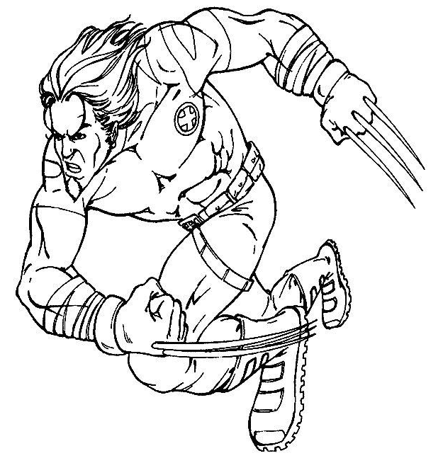 Coloring page: Wolverine (Superheroes) #74849 - Free Printable Coloring Pages